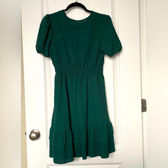 Ladies M Green Eyelet SHEIN Summer Dress - Picture 2 of 4